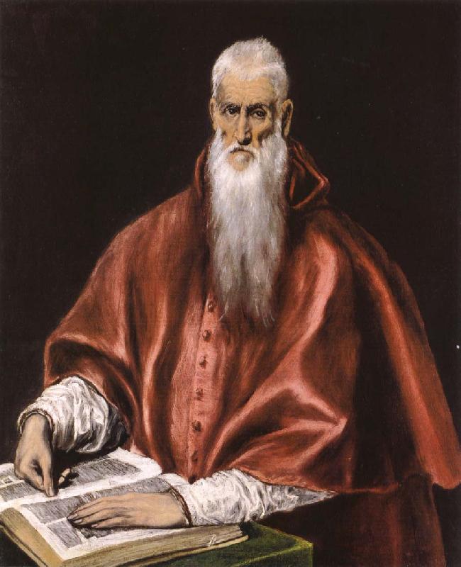 El Greco St Jerome as Cardinal oil painting image